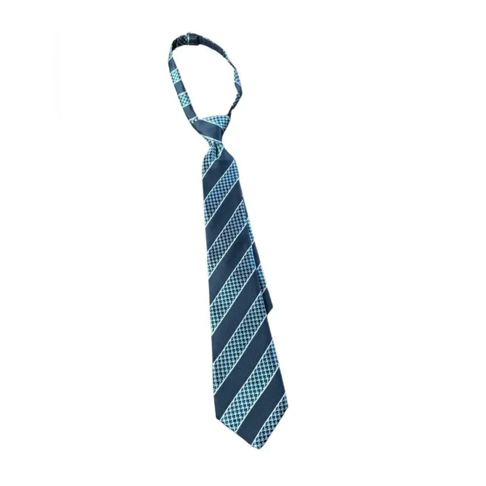 Janie and Jack Blue Stripe Adjustable Tie Child 0-3